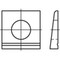 DIN435 Viereckige Keilscheibe für I-Profil (14%) Stahl